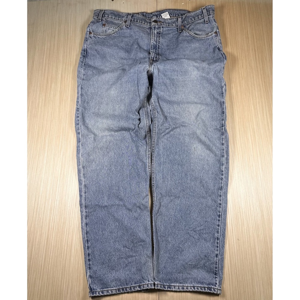Vintage Levi's 550‎ Jeans Mens 42X32 Blue Denim Cotton Relaxed Fit Straight Leg - Picture 1 of 9